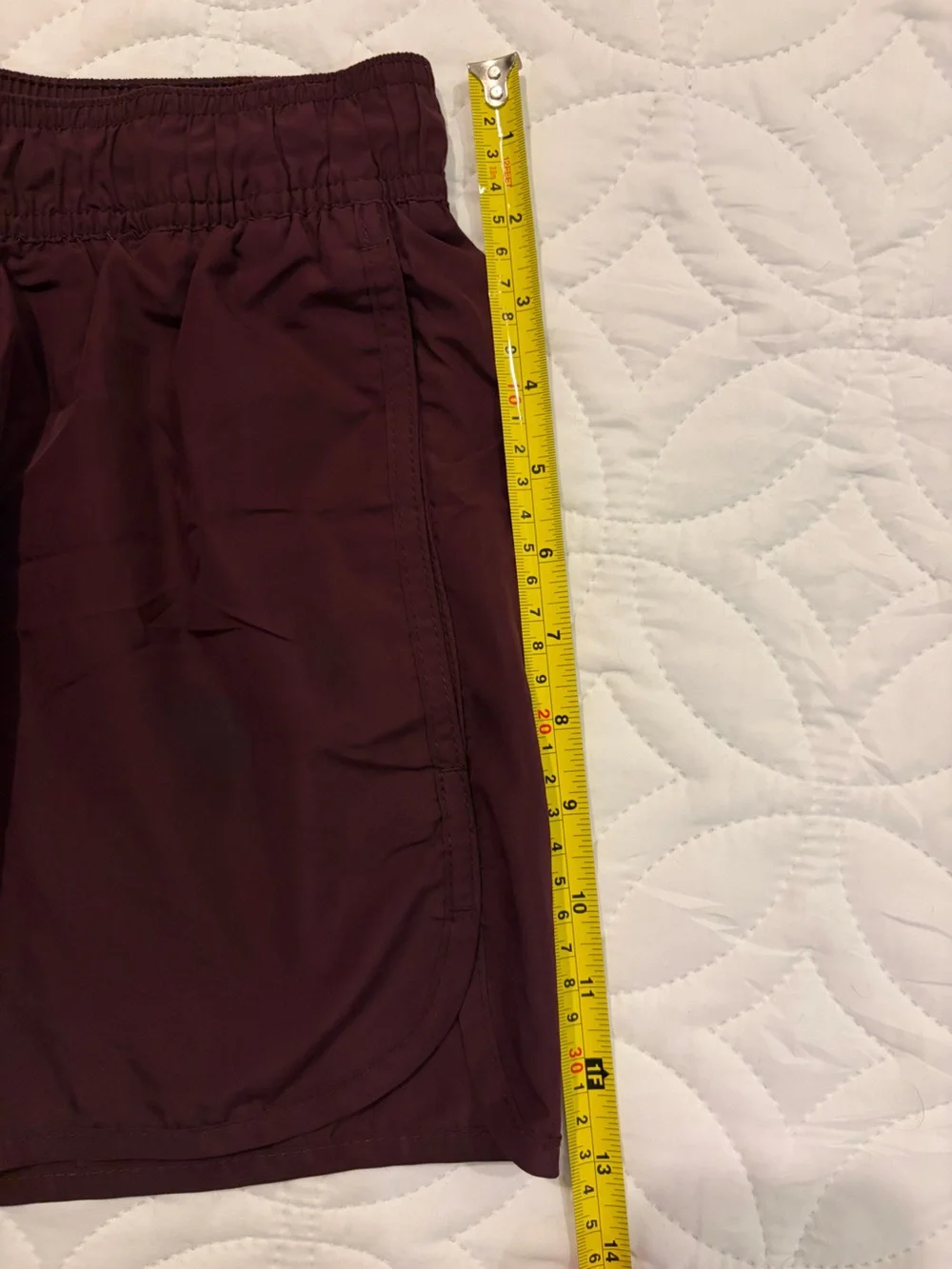 H&M Men's Burgundy Athletic Swim Shorts